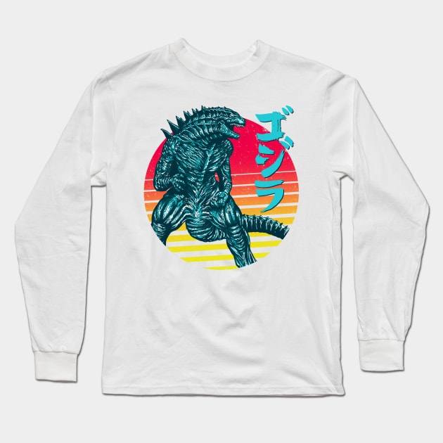 Rad Kaiju Long Sleeve T-Shirt by ddjvigo